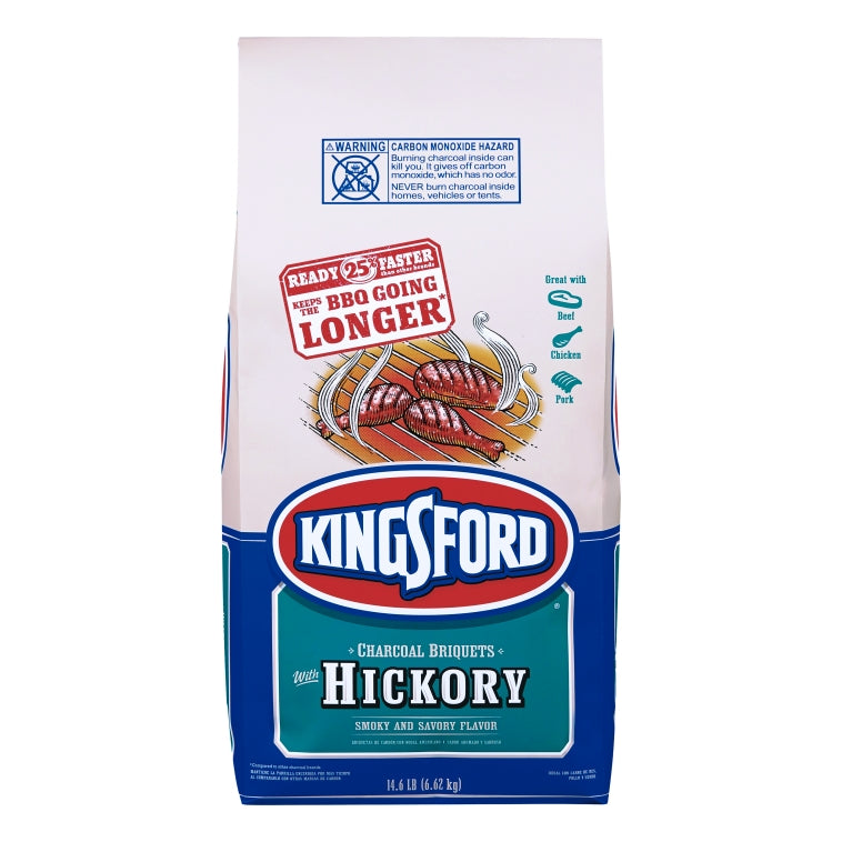 Kingsford® 31241 Hickory Flavor Charcoal Briquettes, 14.6 Lb