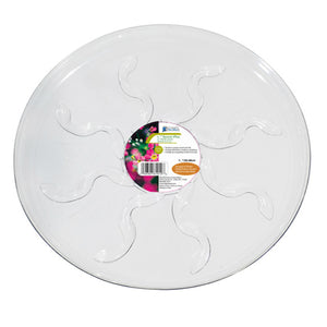 Gardners Blue Ribbon SP14 Plastic Saucer, 14", Clear