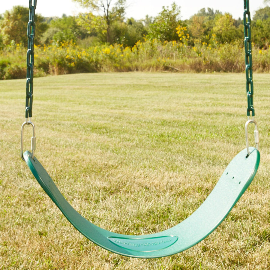 Swing-N-Slide NE-4518S Curved Oval Design Sling Style Swing Seat, 27", Green