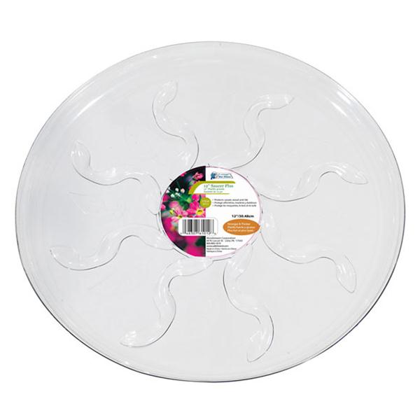Gardener's Blue Ribbon SP12 Saucer Plus™ Clear Vinyl Plant Saucer, 12"