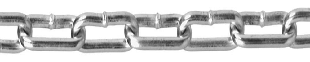 Campbell® T0331026 Straight Link Coil Chain, Zinc Plated, 440 Lb, 1/0, 250'