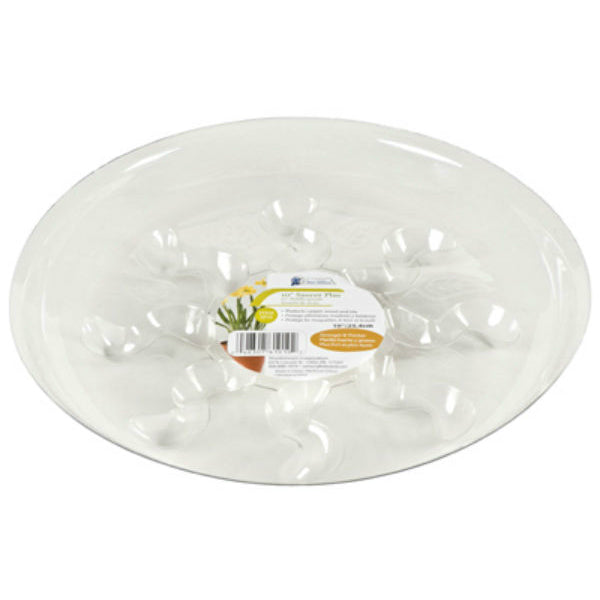 Gardener's Blue Ribbon® SP8VUS Saucer Plus™ Clear Vinyl Plant Saucer, 8"