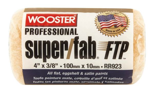 Wooster® RR923-4 Super/Fab® FTP™ Roller Cover, 3/8" Nap, 4"