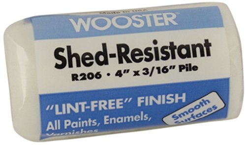 Wooster® R206-4 Super Doo-Z® Smooth Shed-Resistant Roller Cover, 3/16" Nap, 4"