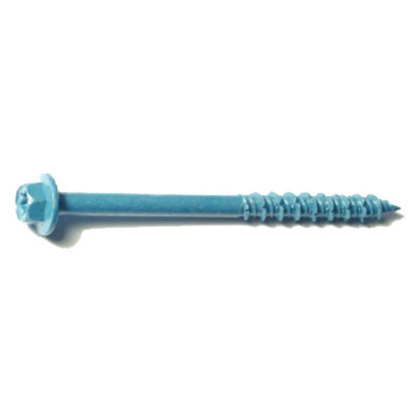 MidWest® 51220 TorqueMaster™ Hex Star Drive Masonry Screw, 5/16"x4", 50-Pack