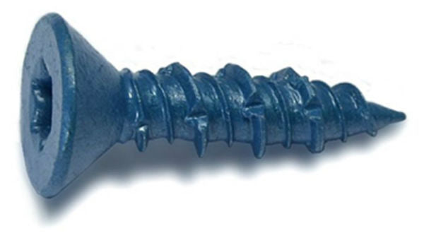 MidWest 51781 TorqueMaster Flat Star Drive Masonry Screw, 5/16"x1-1/4", 50-Pack