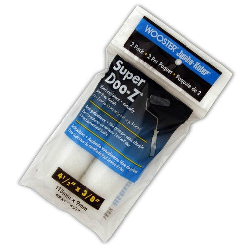 Wooster® RR313-4-1/2 Jumbo-Koter® Super Doo-Z® Roller Cover, 3/8" Nap, 2-Pack