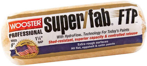 Wooster® RR926-9 Super/Fab® FTP™ Roller Cover, 1-1/4" Nap, 9"