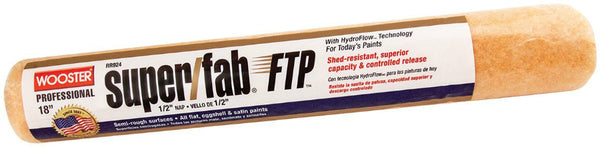 Wooster® RR924-18 Super/Fab® FTP™ Roller Cover, 1/2" Nap, 18"