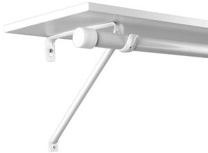 Knape & Vogt® Closet Pro™ Adjustable Rod & Shelf Bracket, White