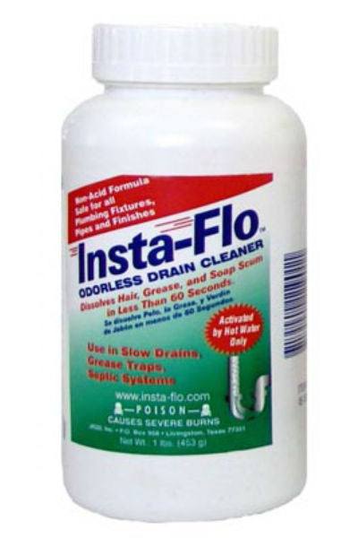 Insta-Flo™ IS-100 Odorless Drain Cleaner, 1 Lb