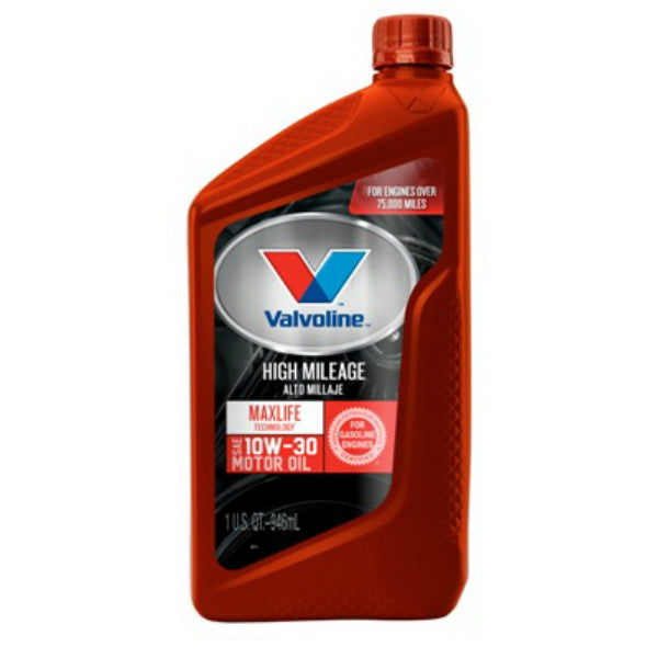 Valvoline® 797976 MaxLife™ High Mileage Motor Oil, SAE 10W-30, 1 Qt