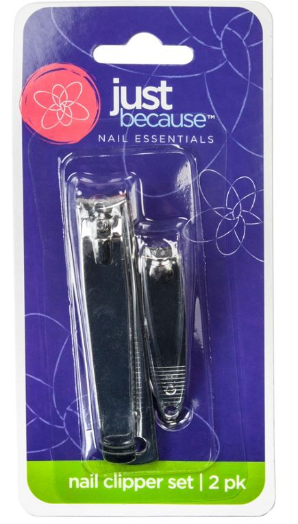 Just Because™ 9324 Finger & Toe Nail Clipper Set, 2-Pack