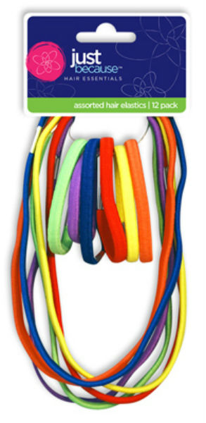 Just Because™ 9310 Hair Band & Elastic, 12-Pack