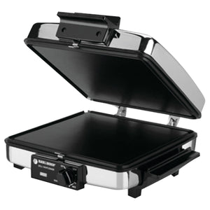 Black & Decker® G48TD Grill/Griddle/Waffle Maker 3-In1, Black, 1200 Watt