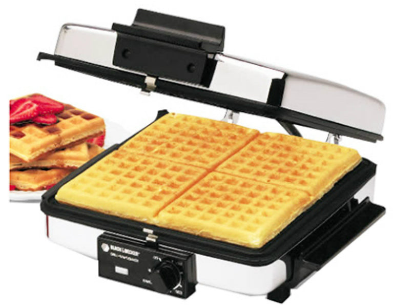 Black & Decker® G48TD Grill/Griddle/Waffle Maker 3-In1, Black, 1200 Watt