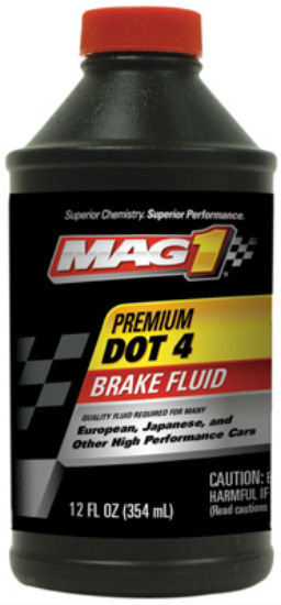 Mag1 MGBF0126 Premium Brake Fluid, Dot 4, 12 Oz