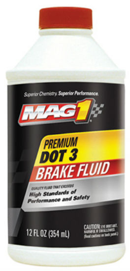 Mag1 MGBF0122 Premium Brake Fluid, Dot 3, 12 Oz
