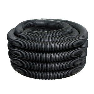 ADS® 04040010 Single Wall Corrugated HDPE Perforated Drainage Pipe, 4" x 10'