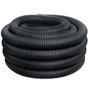 ADS® 03010100 Single Wall Corrugated HDPE Perforated Drainage Pipe, 3" x 100'