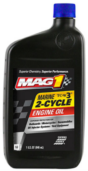 Mag1 MG0610P6 Marine Premium 2-Cycle Engine Oil, TC-W3, 1 Qt