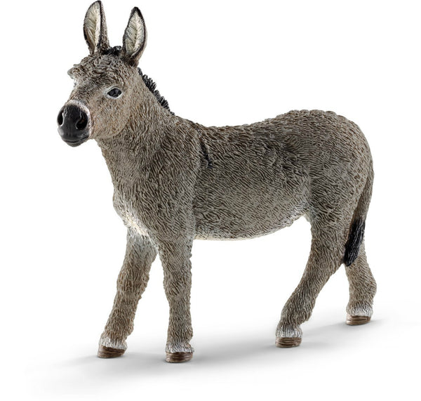 Schleich 13772 Donkey Toy Figure, Brown, For Ages 3+
