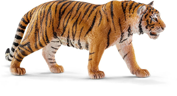 Schleich 14729 Siberian Tiger Toy Figure for Ages 3+, Orange & Black