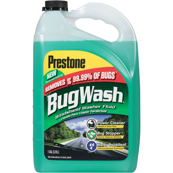 Prestone Products AS657 Bug Wash® Windshield Washer Fluid, 1-Gallon