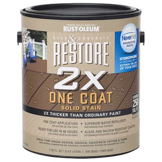Rust-Oleum® 287523 Restore 2x One Coat Solid Stain Concrete Resurfacer, 1-Gallon