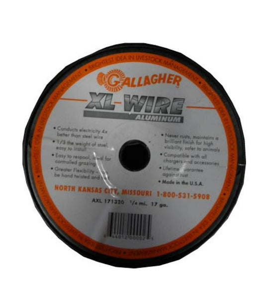 Gallagher AXL171320 Aluminum XL Wire Fence, 1320', 17 Gauge