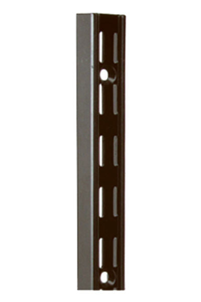 Knape & Vogt® 82-BLK-63 Dual Track Shelf Standard, 63", Black, Heavy Duty Steel
