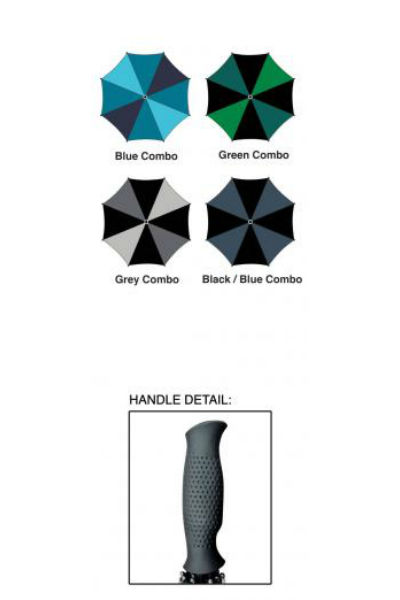 SkyTech 7800 Double Canopy Golf Umbrella, Assorted Colors, 60" Coverage
