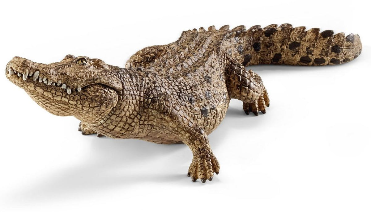 Schleich 14736 Crocodile Toy Figure for Ages 3 & Up, Green & Pink