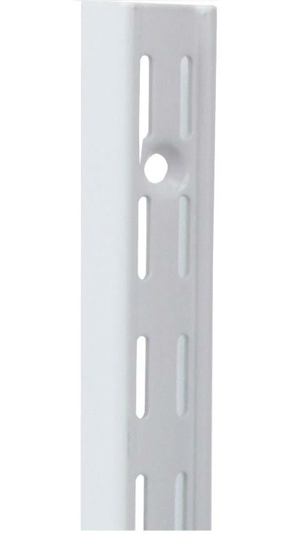 Knape & Vogt® 82-WH-48 Heavy-Duty Dual Track Designer Shelf Standard, White, 48"