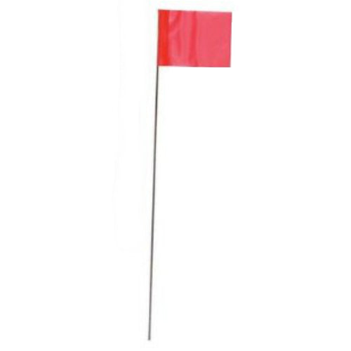 CH Hanson® 15275 Fluorescent Marking Stake Flag, 15", Glo Orange, 10-Pack