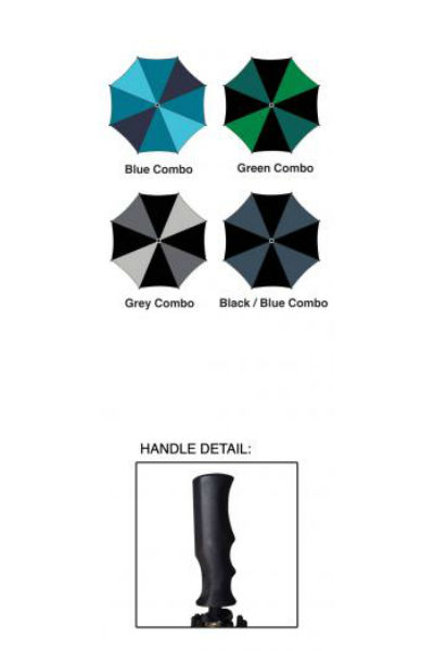 WeatherStation® MS-30 Jumbo Golf Umbrella, Assorted Color, 60" Arc Coverage
