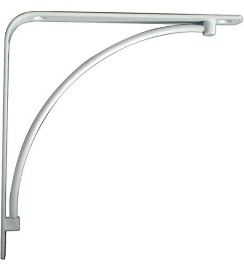 Knape & Vogt® 200M-WH-8 Manchester Decorative Steel Shelf Bracket, 8", White