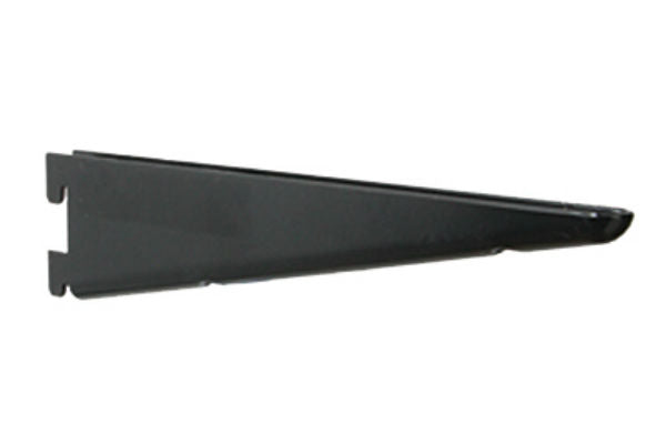 Knape & Vogt® 182-BLK-10.5 Heavy-Duty Dual Track Shelf Bracket, 10.5", Black