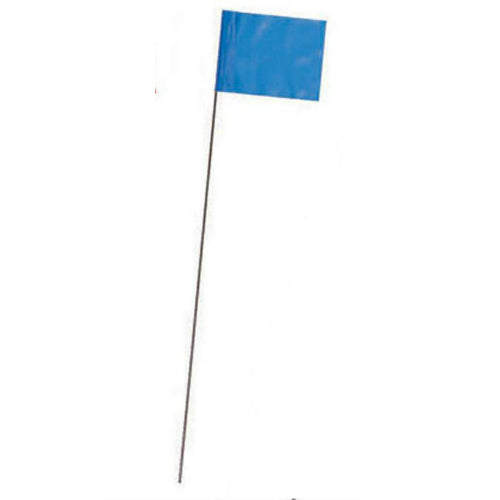 CH Hanson® 15068 Fluorescent Marking Stake Flag, 15", Blue, 10-Pack