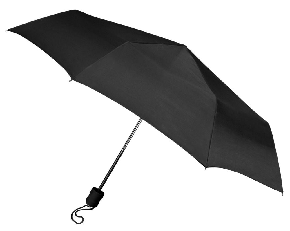 WeatherZone® 813 Manual Super Mini Umbrella, Black, 42" Coverage