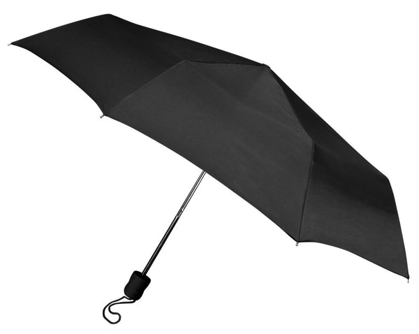 WeatherZone® 813 Manual Super Mini Umbrella, Black, 42" Coverage