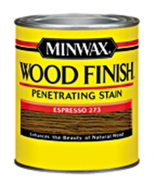 Minwax® 227634444 Wood Finish™ Penetrating Wood Stain, Espresso (273), 1/2 Pt