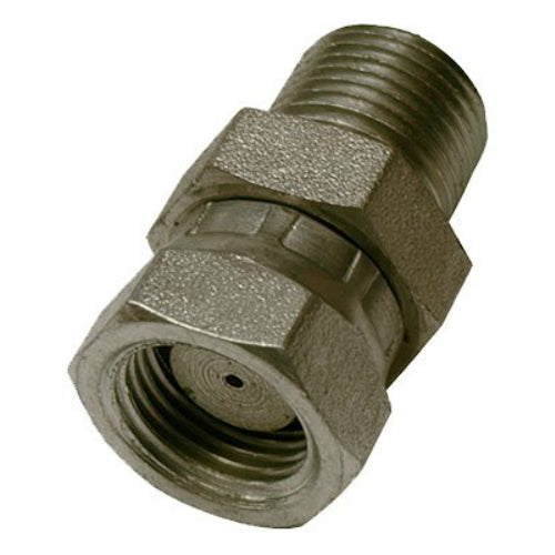 Apache 39004277 Straight Hydraulic Adapter, 3/8" MPx 3/8" FPX, 1-1/6" Restricted