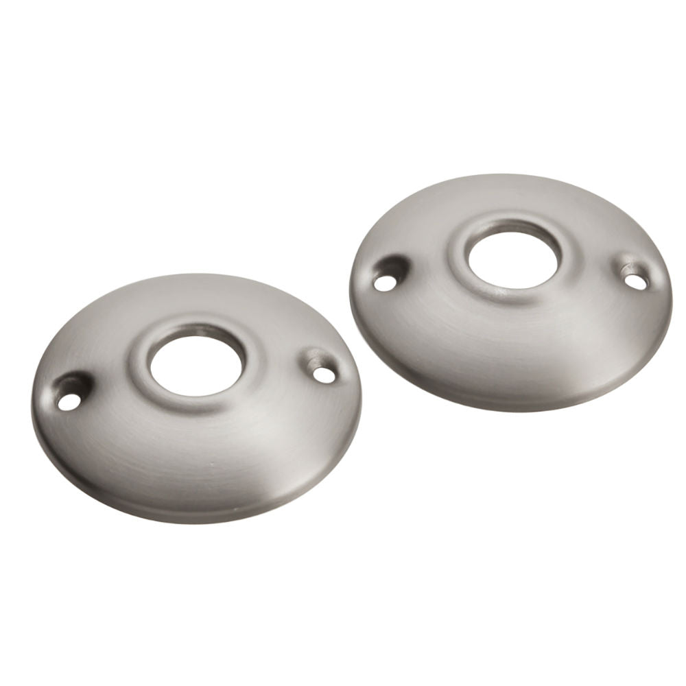 First Watch® Security 1141-SN Solid Brass Rosesette, Satin Nickel, 2-Pack
