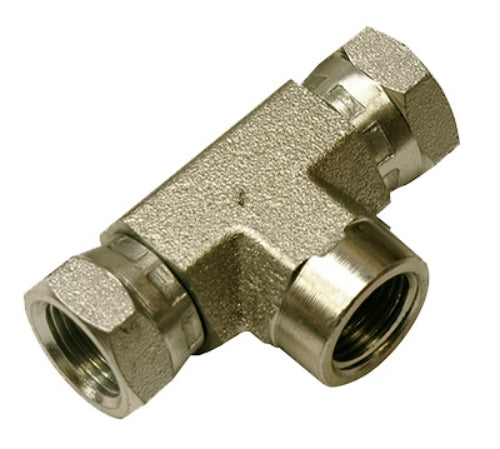 Apache 39035915 Hydraulic T Adapter, 1/2" x 1/2" x 1/2" Female Pipe (Style 1602)