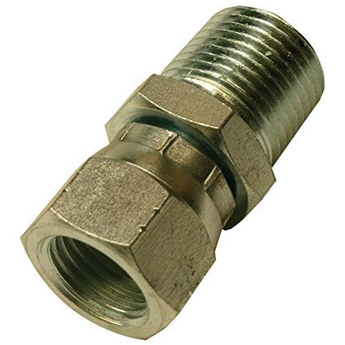 Apache 39039198 Hydraulic Hose Adapter, 3/8" MP x 3/8" Female JIC (Style 6505)