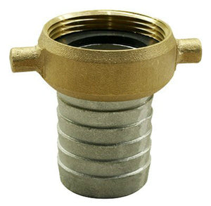Apache 43074504 Female Aluminum Pin-Lug Coupling with Brass Nut, 1-1/2''