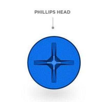 Tapcon® 24555 Phillips Flat-Head Concrete Anchors, 3/16" x 1-3/4", 225-Count