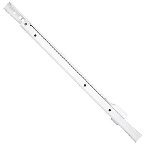 Knape & Vogt® 1805RP-WH-450 Medium-Duty Self Close Euro Drawer Slide, White, 18"