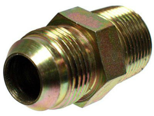 Apache 39006450 Straight Hydraulic Adapter, 3/8" Male JIC x 1/2" MPX